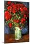 Vincent Van Gogh Vase with Red Poppies Art Print Poster-null-Mounted Poster