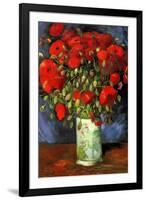 Vincent van Gogh Vase with Red Poppies-Vincent van Gogh-Framed Art Print