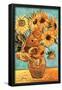 Vincent Van Gogh (Vase with Twelve Sunflowers ) Art Poster Print-null-Framed Poster