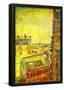 Vincent Van Gogh View of Paris from Vincent's Room in the Rue Lepic Art Print Poster-null-Framed Poster