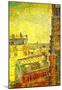 Vincent Van Gogh View of Paris from Vincent's Room in the Rue Lepic Art Print Poster-null-Mounted Poster