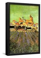 Vincent Van Gogh View of Saintes-Maries Art Print Poster-null-Framed Poster