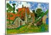 Vincent Van Gogh Village Street in Auvers Art Print Poster-null-Mounted Poster