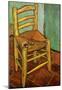 Vincent Van Gogh (Vincent's chair with pipe) Art Poster Print-null-Mounted Poster