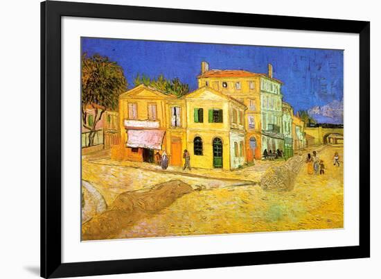 Vincent Van Gogh Vincent's House in Arles The Yellow House-null-Framed Art Print