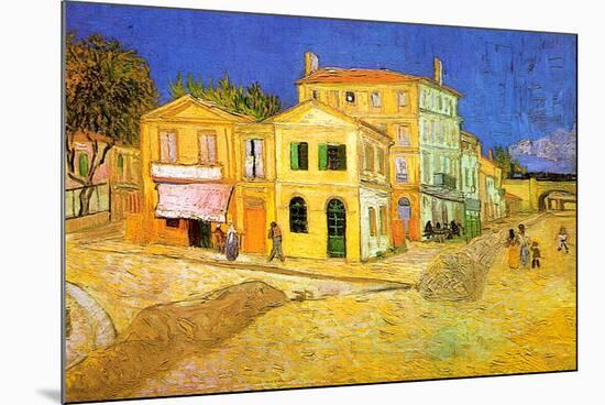 Vincent Van Gogh Vincent's House in Arles The Yellow House-null-Mounted Art Print
