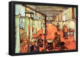 Vincent Van Gogh Ward in the Hospital in Arles Art Print Poster-null-Framed Poster