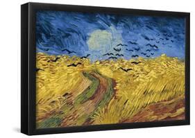 Vincent Van Gogh Wheatfield with Crows Art Print Poster-null-Framed Poster