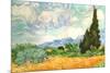 Vincent van Gogh (Wheatfield with Cypresses)-Vincent van Gogh-Mounted Art Print