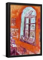 Vincent Van Gogh Window of Vincent's Studio at the Asylum Art Print Poster-null-Framed Poster