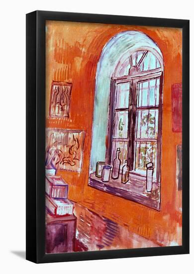 Vincent Van Gogh Window of Vincent's Studio at the Asylum Art Print Poster-null-Framed Poster