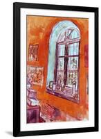 Vincent van Gogh Window of Vincent's Studio at the Asylum-Vincent van Gogh-Framed Art Print