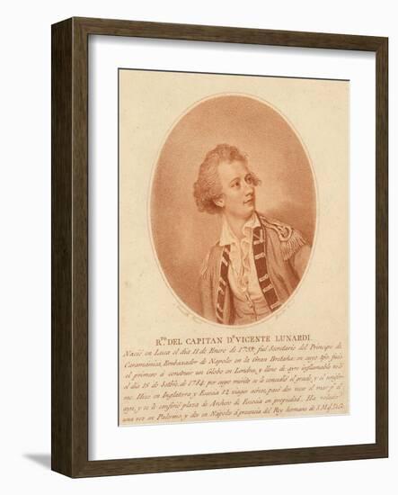 Vincente Lunardi, C.1786-1800-Thomas Burke-Framed Giclee Print