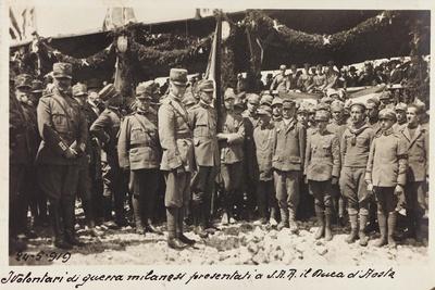 Volunteers of War Presented to Emanuele Filiberto Di Savoia Duke of Aosta Milan