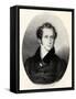 Vincenzo Bellini portrait in Paris-Unknown Artist-Framed Stretched Canvas