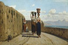 Road in Palestrina-Vincenzo Cabianca-Giclee Print