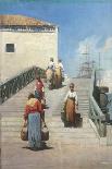 Women on a Bridge in Venice, 1869-Vincenzo Cabianca-Giclee Print