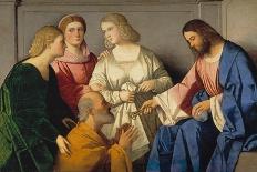 The Supper at Emmaus, 1520-Vincenzo Di Biagio Catena-Framed Giclee Print