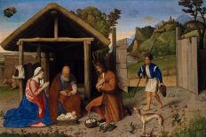 The Adoration of the Shepherds, c.1520-Vincenzo Di Biagio Catena-Framed Giclee Print