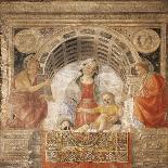 Enthroned Madonna with Child Between Angels with Musical Instruments-Vincenzo Foppa-Giclee Print