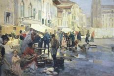 Market at Santa Margherita in Venice, 1896-Vincenzo Giacomelli-Giclee Print