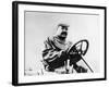 Vincenzo Lancia at the Wheel of a Car-null-Framed Photographic Print