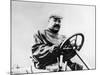Vincenzo Lancia at the Wheel of a Car-null-Mounted Photographic Print