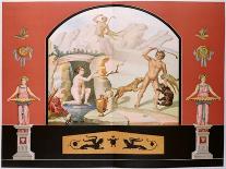 Orpheus Taming the Animals, Reconstruction of a Fresco from Pompeii-Vincenzo Loria-Framed Stretched Canvas