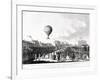 Vincenzo Lunardi's Balloon Ascending from Artillery Ground, City Road, Finsbury, London, 1784-Francis Jukes-Framed Giclee Print