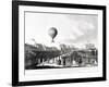 Vincenzo Lunardi's Balloon Ascending from Artillery Ground, City Road, Finsbury, London, 1784-Francis Jukes-Framed Giclee Print