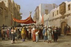 An Arab Wedding Procession, 1888-Vincenzo Marinelli-Stretched Canvas