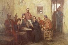 Luigi Settembrini Incarcerated on the Prison Island of Santo Stefano-Vincenzo Montefusco-Framed Giclee Print