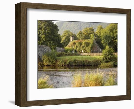 Vine-Covered Stone Cottage Near River Conwy-Richard Klune-Framed Photographic Print