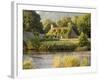 Vine-Covered Stone Cottage Near River Conwy-Richard Klune-Framed Photographic Print