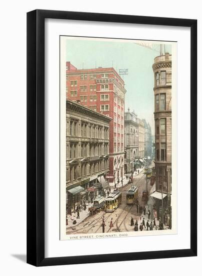 Vine Street, Cincinnati, Ohio-null-Framed Art Print