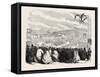 Vinedressers' Fete at Vevey, Switzerland, 1865-null-Framed Stretched Canvas