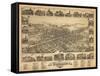 Vineland, New Jersey - Panoramic Map-Lantern Press-Framed Stretched Canvas