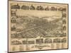 Vineland, New Jersey - Panoramic Map-Lantern Press-Mounted Art Print