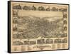 Vineland, New Jersey - Panoramic Map-Lantern Press-Framed Stretched Canvas
