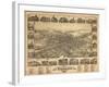 Vineland, New Jersey - Panoramic Map-Lantern Press-Framed Art Print