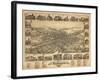 Vineland, New Jersey - Panoramic Map-Lantern Press-Framed Art Print