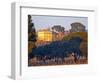 Vineyard and Building of Chateau La Nerthe, Chateauneuf-Du-Pape, Vaucluse, Rhone, Provence, France-Per Karlsson-Framed Photographic Print