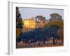 Vineyard and Building of Chateau La Nerthe, Chateauneuf-Du-Pape, Vaucluse, Rhone, Provence, France-Per Karlsson-Framed Photographic Print