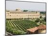 Vineyard and Monastery, Olite, Navarra, Euskadi, Spain-Christian Kober-Mounted Photographic Print