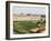 Vineyard and Monastery, Olite, Navarra, Euskadi, Spain-Christian Kober-Framed Photographic Print