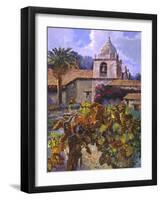 Vineyard at San Miguel-Clif Hadfield-Framed Art Print