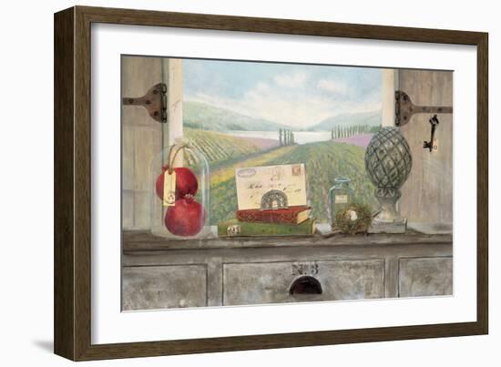 Vineyard Chateau View-Arnie Fisk-Framed Art Print