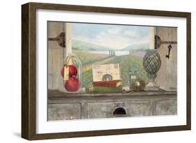 Vineyard Chateau View-Arnie Fisk-Framed Art Print