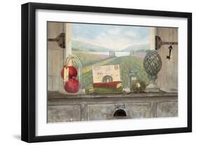 Vineyard Chateau View-Arnie Fisk-Framed Art Print