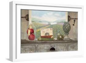 Vineyard Chateau View-Arnie Fisk-Framed Art Print